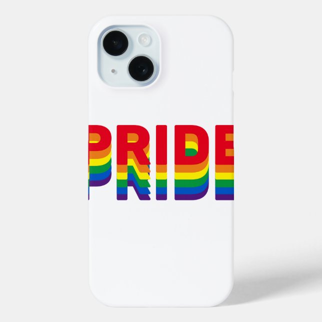 Pride lgbt lgbtq queer gay rainbow colours Case-Mate iPhone case (Back)