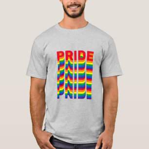 Pride lgbt lgbtq queer gay rainbow retro colours T-Shirt