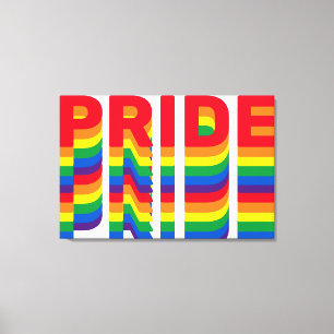 Pride lgbt lgbtq rainbow Stretched Canvas Print