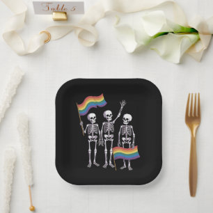 Pride LGBT Rights Lesbian Gay Ally LGBTQ Trans  Paper Plate