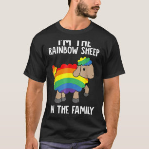Pride Lgbtq Awareness I'm The Rainbow Sheep In The T-Shirt