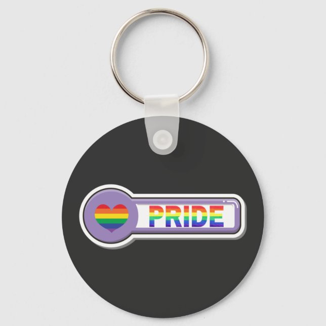 Pride LGBTQ+ Keychain (Front)