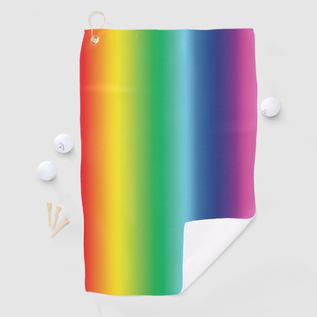Pride lgbtq lgbt rainbow colours pattern golf glov towel (InSitu)