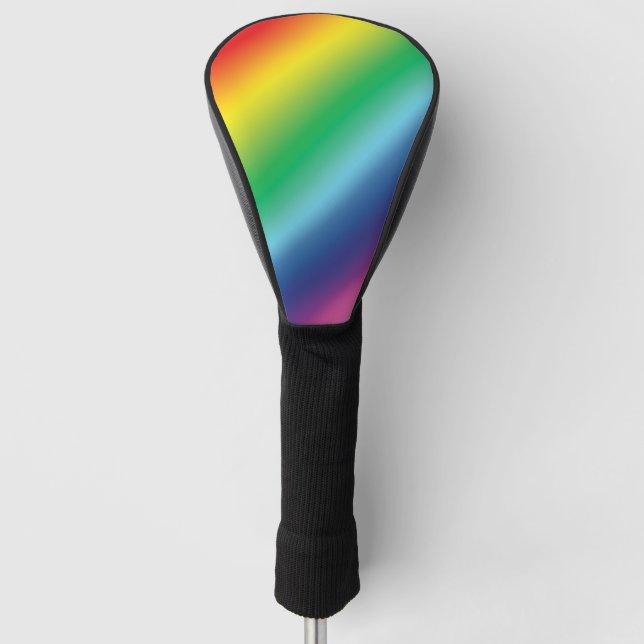 Pride lgbtq lgbt rainbow colours pattern golf head cover (Front)