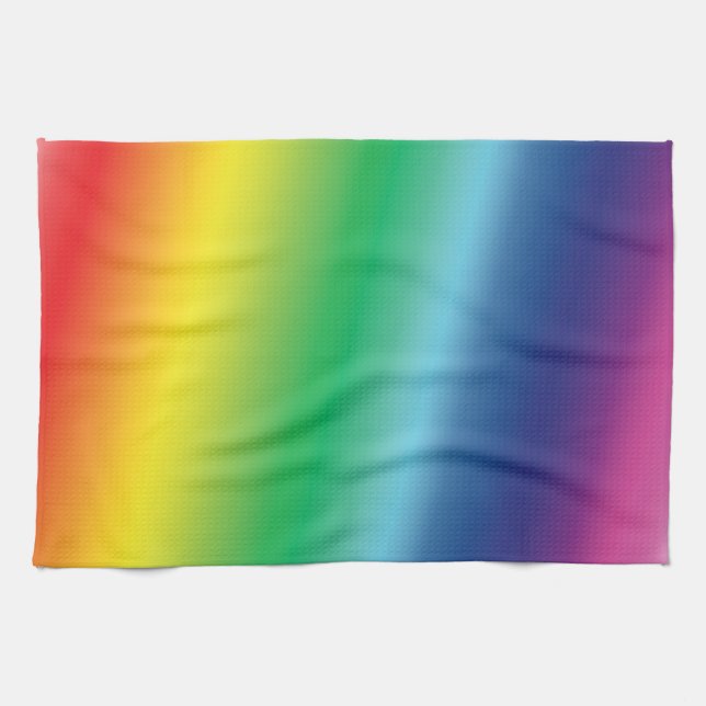 Pride lgbtq lgbt rainbow colours pattern kitchen towel (Horizontal)