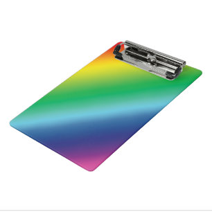 Pride lgbtq lgbt rainbow colours pattern mini clipboard