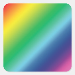 Pride lgbtq lgbt rainbow colours pattern square sticker