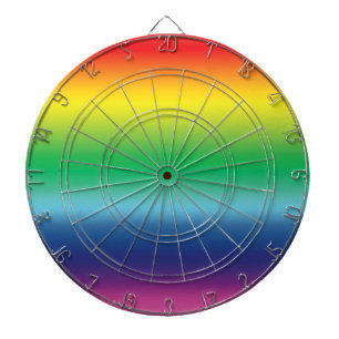 Pride lgbtq lgbt rainbow colours shades cool rad dartboard