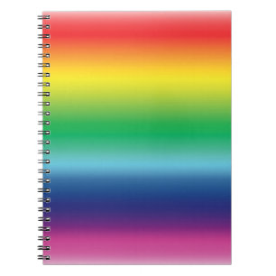 Pride lgbtq lgbt rainbow flag colour pattern spira notebook