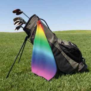 Pride lgbtq lgbt rainbow gay flag colours pattern golf towel