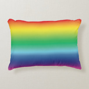 Pride lgbtq lgbt rainbow queer gay flag colours accent pillow