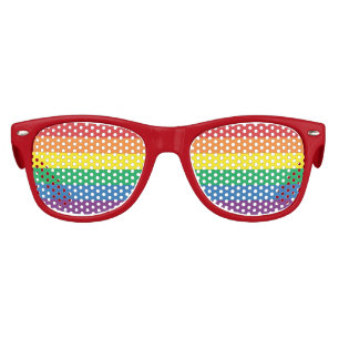 Pride LGBTQ+ Lunettes de soleil arc-en-ciel