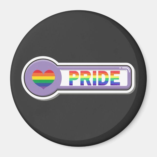 Pride LGBTQ+ Magnet (Front)