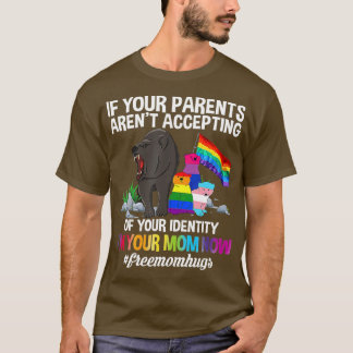Pride LGBTQ Parade Free Mom Hugs Proud Mama Bear L T-Shirt