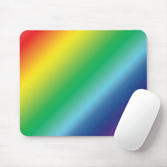 Pride lgbtq rainbow colours pattern Mousepad (With Mouse)