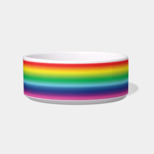 Pride lgbtq rainbow flag colours dog, cat bowl