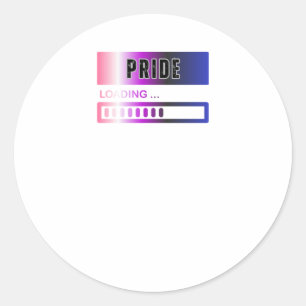 Pride Loading2 Classic Round Sticker