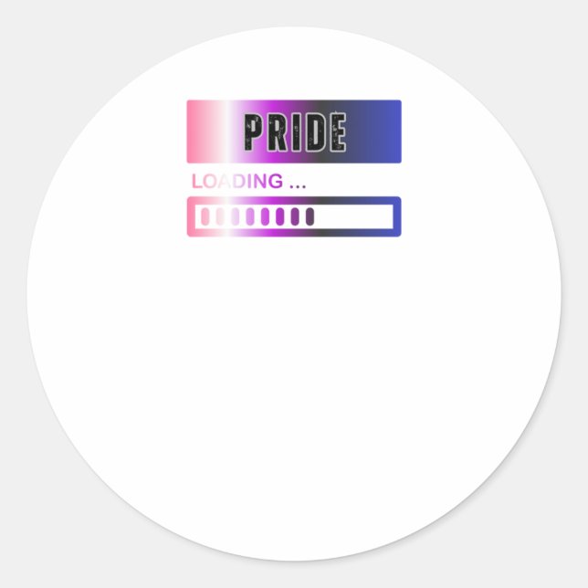 Pride Loading2  Classic Round Sticker (Front)