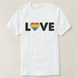 Pride Love is Love Gay Equality Rainbow LGBTQ  T-Shirt