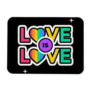 Pride. Love is love. Gay Rainbow colours    Magnet