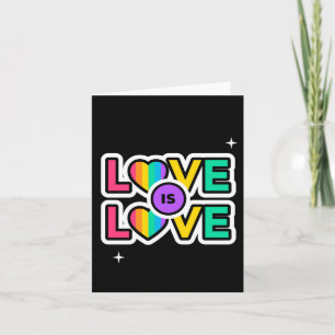 Pride. Love is love. Gay Rainbow colours     Note Card