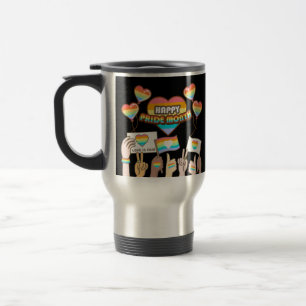 Pride love. Love is fair. Pride month. Travel Mug