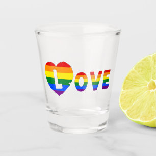 Pride LOVE Shot Glass