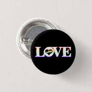 Pride Love Wins  1 Inch Round Button