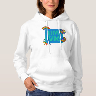 Pride- love wins. Gay rainbow lgbtq       Hoodie