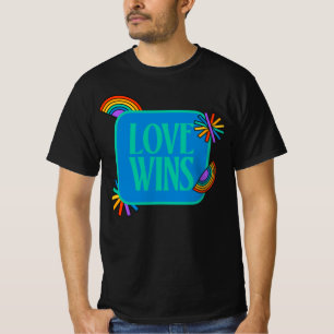 Pride- love wins. Gay rainbow lgbtq      T-Shirt