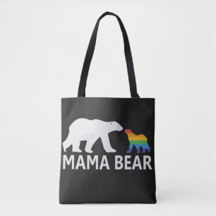 Pride Mama Bear Proud Mom Lgbt Mama Bear Tote Bag