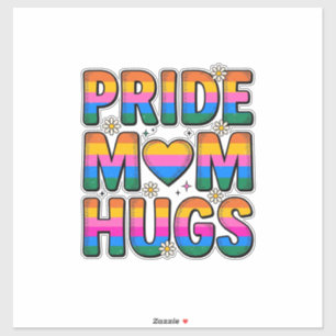 Pride Mom Hugs Vintage Rainbow Vector Design_1