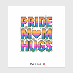 Pride Mom Hugs Vintage Rainbow Vector Design_1