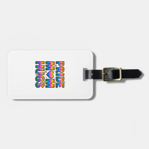 Pride Mom Hugs Vintage Rainbow Vector Design_1 Luggage Tag
