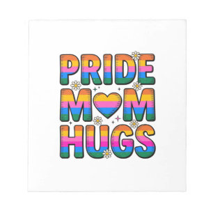 Pride Mom Hugs Vintage Rainbow Vector Design_1 Notepad