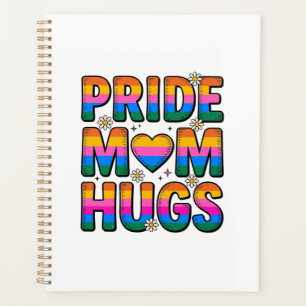 Pride Mom Hugs Vintage Rainbow Vector Design_1 Planner