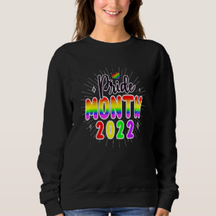 Pride Month 2022 Lgbt Q Jester Hat Rainbow Flag Ga Sweatshirt
