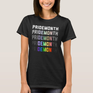 Pride Month Demon LGBTQ+ Gay Pride Month Transgend T-Shirt