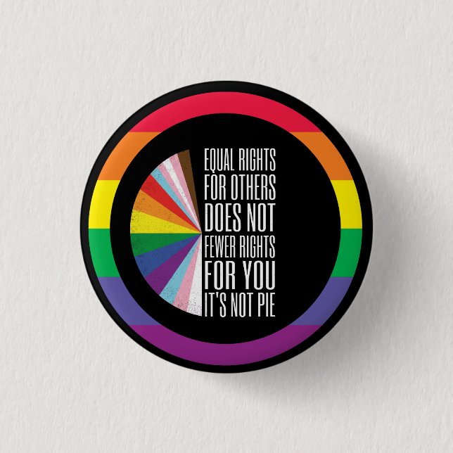 Pride Month  LGBT with rainbow theme 1 Inch Round Button (Front)