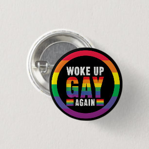 Pride Month LGBT with rainbow theme 1 Inch Round Button