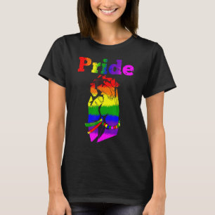 Pride Month Love Is Love Rainbow Flag Proud Ally L T-Shirt