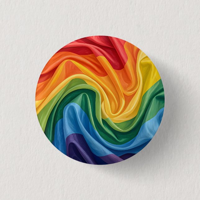 Pride month pattern 1 inch round button (Front)