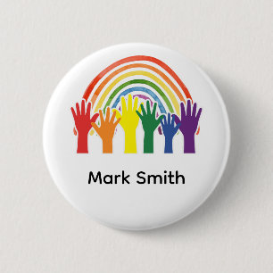 Pride Month Rainbow Celebration 2 Inch Round Button