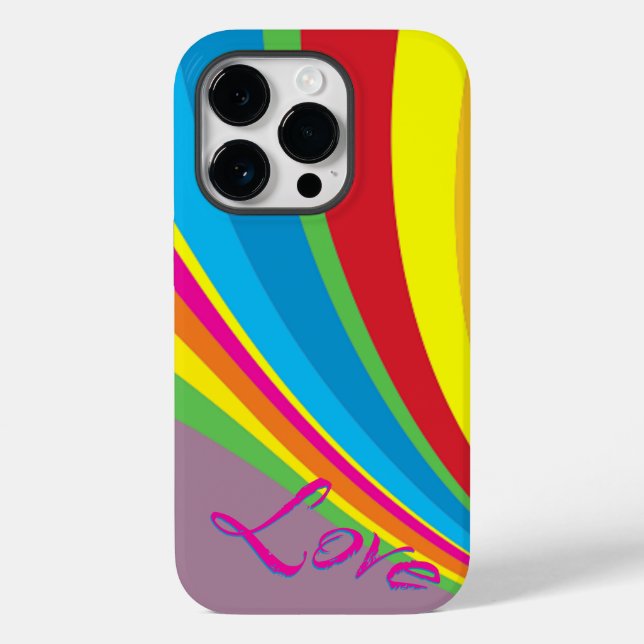 Pride Month - Rainbow Love Case-Mate iPhone Case (Back)