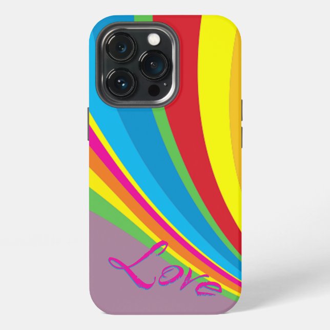 Pride Month - Rainbow Love iPhone Case (Back)