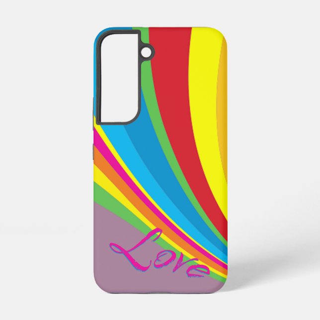 Pride Month - Rainbow Love Samsung Galaxy S22 Case (Back)