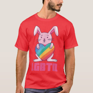Pride Month Rainbow Rabbit Bunny Day Gay LGBT LGBT T-Shirt