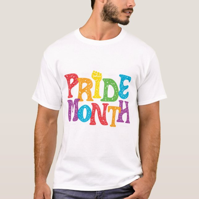 Pride Month White mens T-Shirt (Front)