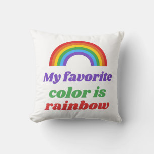 Pride- My favourite colour is rainbow. Trucker Hat Throw Pillow