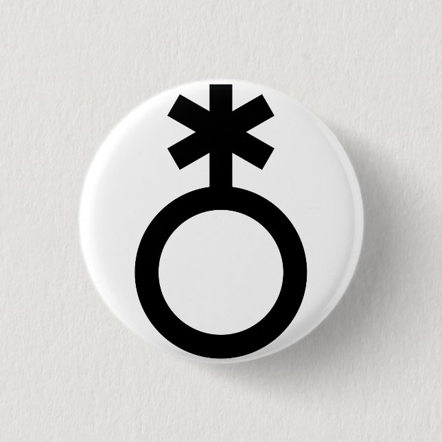 Pride Not Binárie 1 Inch Round Button (Front)